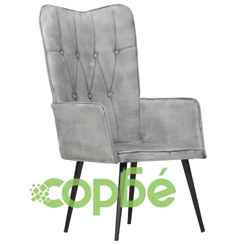 Wingback стол, сив, канава ➤ топ цена ➤ sorbe.bg