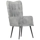 Wingback стол, сив, канава