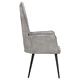 Wingback стол, сив, канава