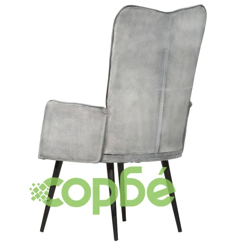 Wingback стол, сив, канава ➤ топ цена ➤ sorbe.bg