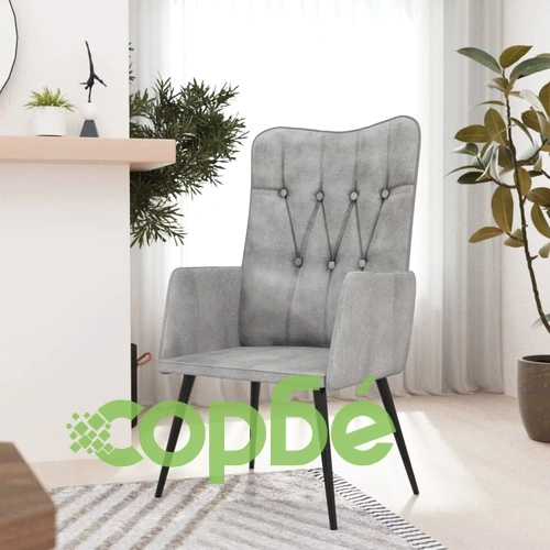 Wingback стол, сив, канава ➤ топ цена ➤ sorbe.bg