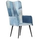 Wingback стол, пачуърк деним, канава