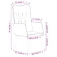 Wingback стол с косъм, кафяво и бяло, естествена кожа