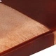 Wingback стол, кафяв, естествена кожа