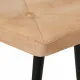 Wingback стол с табуретка, кремав, канава