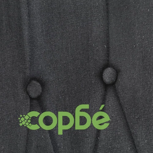 Wingback стол с табуретка, черен, винтидж, канава ➤ топ цена ➤ sorbe.bg