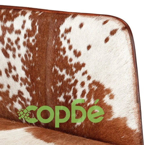 Люлеещ стол, кафяв, естествена кожа ➤ топ цена ➤ sorbe.bg