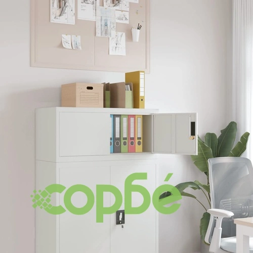 Шкаф за папки светлосив 90x40x40 см стомана ➤ топ цена ➤ sorbe.bg