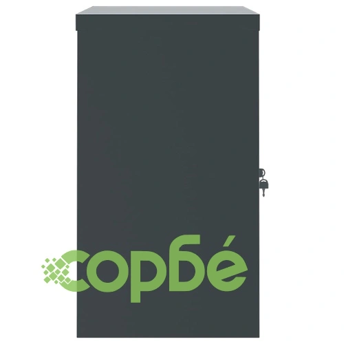 Шкаф за папки антрацит и червено 90x40x70 см стомана ➤ топ цена ➤ sorbe.bg