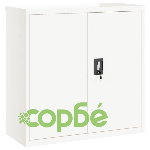 Шкаф за папки бял 90x40x90 см стомана ➤ топ цена ➤ sorbe.bg