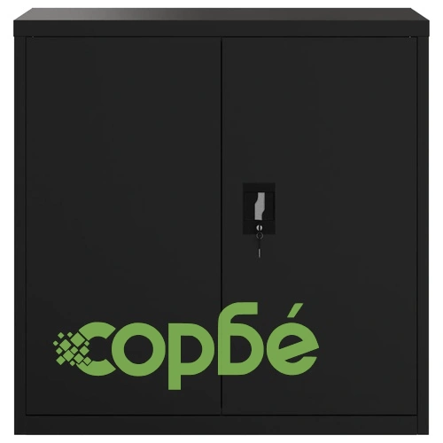 Шкаф за папки черен 90x40x90 см стомана ➤ топ цена ➤ sorbe.bg