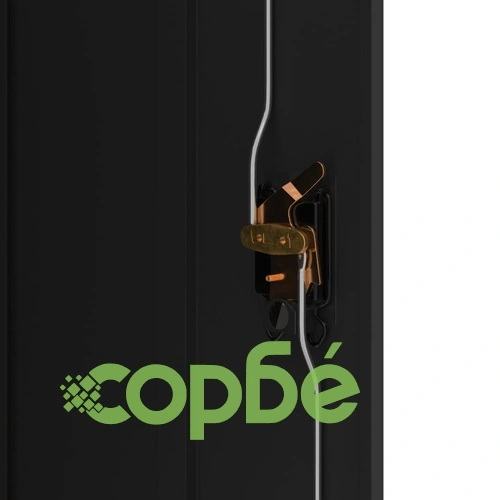 Шкаф за папки черен 90x40x140 см стомана ➤ топ цена ➤ sorbe.bg