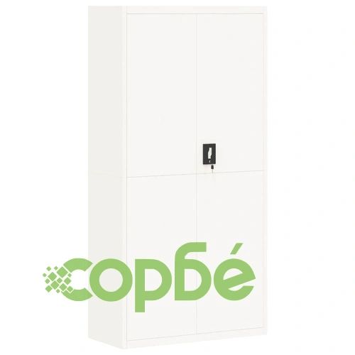 Шкаф за папки бял 90x40x180 см стомана ➤ топ цена ➤ sorbe.bg