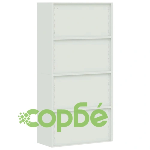 Шкаф за папки, светлосиво и синьо, 90x40x180 см, стомана ➤ топ цена ➤ sorbe.bg