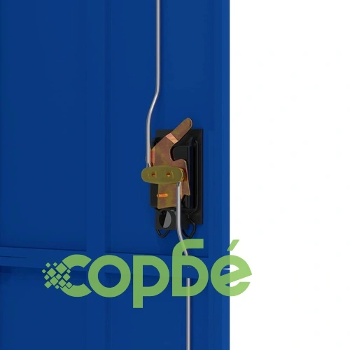 Шкаф за папки, светлосиво и синьо, 90x40x180 см, стомана ➤ топ цена ➤ sorbe.bg