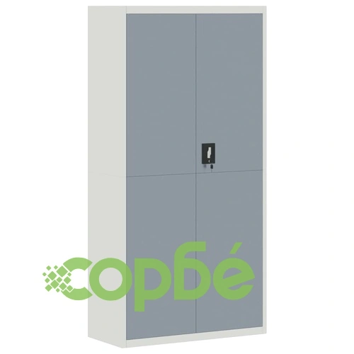 Шкаф за папки светлосиво и тъмносиво 90x40x180 см стомана ➤ топ цена ➤ sorbe.bg