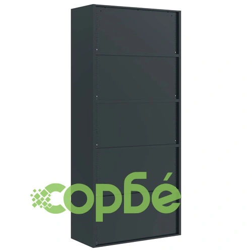 Шкаф за папки антрацит и червено 90x40x200 см стомана ➤ топ цена ➤ sorbe.bg