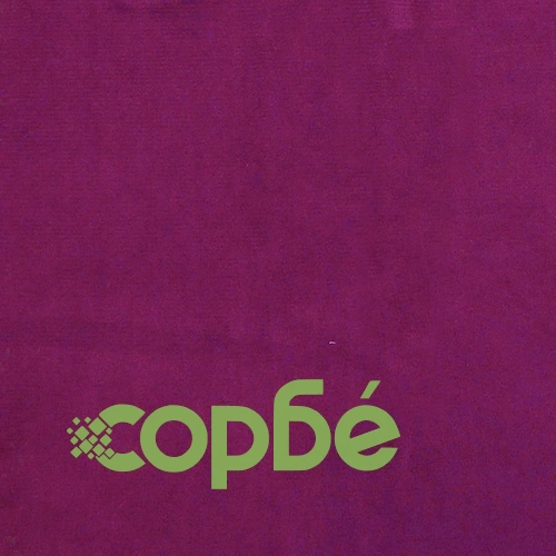 Кръгъл хокер, лилав, кадифе ➤ топ цена ➤ sorbe.bg