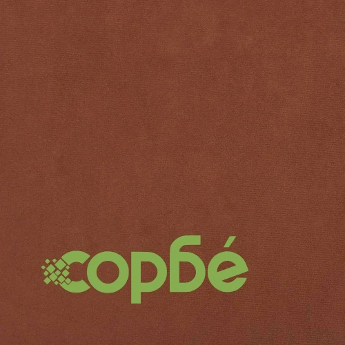 Кръгъл хокер, кафяв, кадифе ➤ топ цена ➤ sorbe.bg