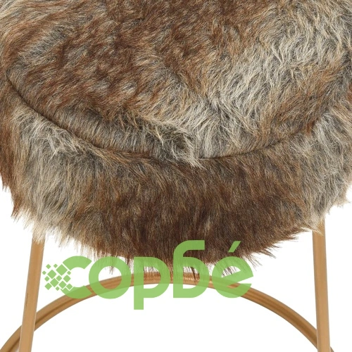 Кръгъл хокер, микс цветове, плюш ➤ топ цена ➤ sorbe.bg