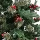 Коледна елха с шишарки, зелена, 225 см, PVC и PE