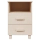 Нощни шкафчета HAMAR 2 бр меденокафяви 40x35x62 см бор масив
