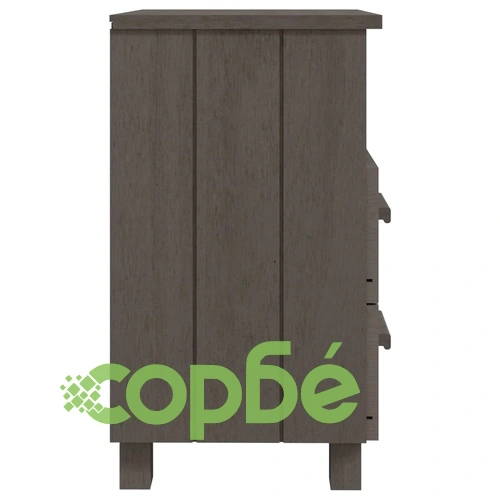 Нощни шкафчета HAMAR 2 бр светлосиви 40x35x62 см бор масив ➤ топ цена ➤ sorbe.bg