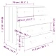 Сайдборд HAMAR тъмносив 79x40x80 см борово дърво масив