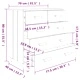 Сайдборд HAMAR светлосив 79x40x80 см борово дърво масив