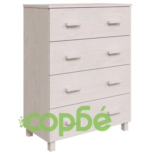 Сайдборд HAMAR бял 79x40x103,5 см борово дърво масив ➤ топ цена ➤ sorbe.bg