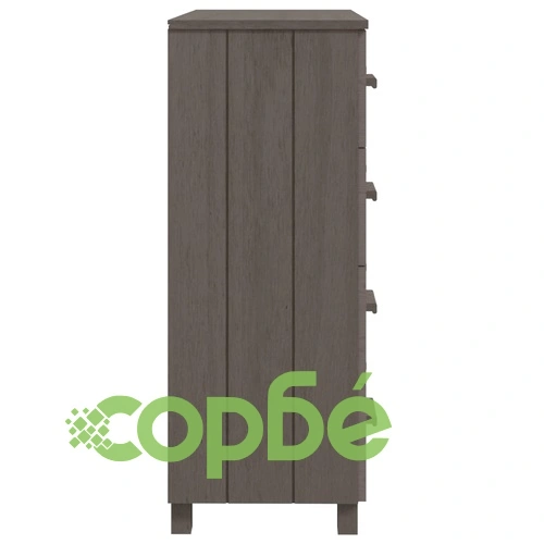 Сайдборд HAMAR светлосив 79x40x103,5 см борово дърво масив ➤ топ цена ➤ sorbe.bg