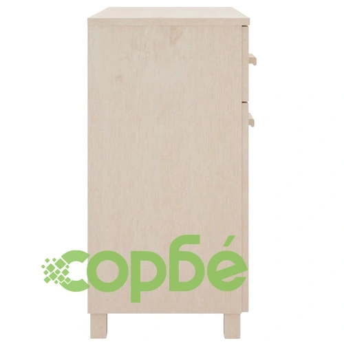 Сайдборд HAMAR, меденокафяв, 79x40x80 см, бор масив ➤ топ цена ➤ sorbe.bg