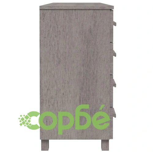 Сайдборд HAMAR, светлосив, 113x40x80 см, борово дърво масив ➤ топ цена ➤ sorbe.bg