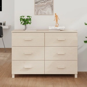 Сайдборд HAMAR, меденокафяв, 113x40x80 см, борово дърво масив