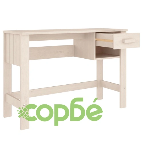 Бюро HAMAR, меденокафяво, 110x40x75 см, борово дърво масив ➤ топ цена ➤ sorbe.bg