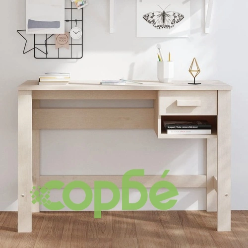 Бюро HAMAR, меденокафяво, 110x40x75 см, борово дърво масив ➤ топ цена ➤ sorbe.bg