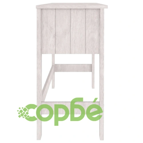 Бюро HAMAR, бяло, 110x40x75 см, борово дърво масив ➤ топ цена ➤ sorbe.bg