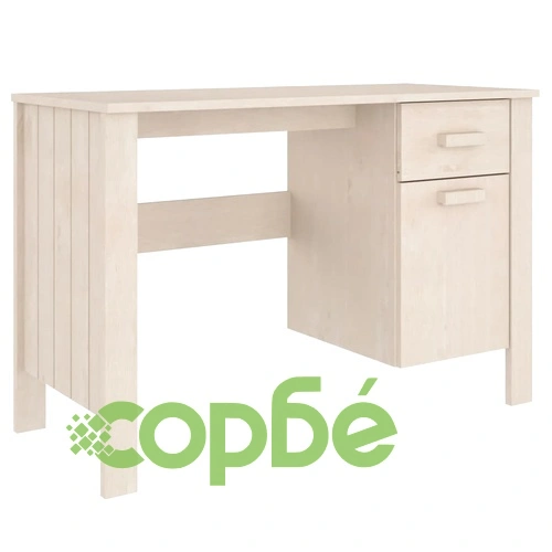 Бюро HAMAR, меденокафяво, 113x50x75 см, борово дърво масив ➤ топ цена ➤ sorbe.bg