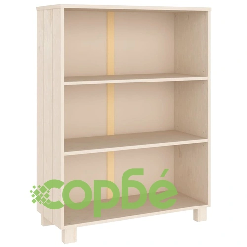 Шкаф за книги HAMAR, меденокафяв, 85x35x112 см, бор масив ➤ топ цена ➤ sorbe.bg