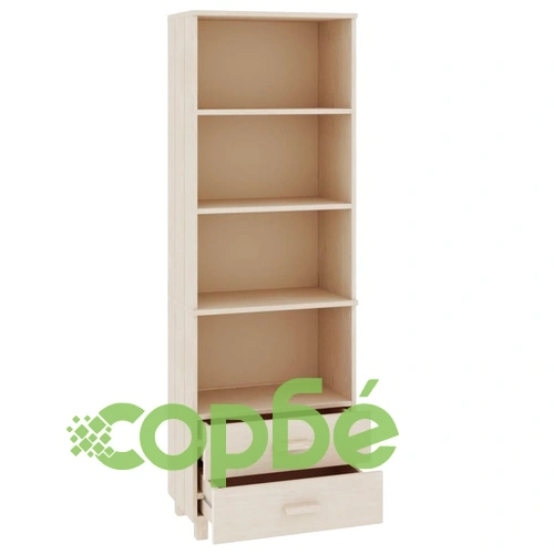 Висок шкаф HAMAR, меденокафяв, 60x35x180 см, борово дърво масив ➤ топ цена ➤ sorbe.bg