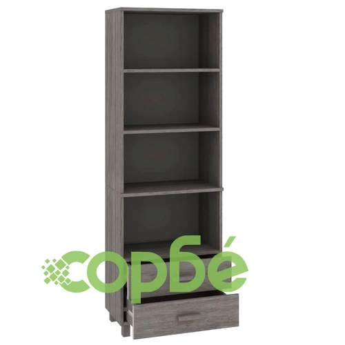 Висок шкаф HAMAR, светлосив, 60x35x180 см, борово дърво масив ➤ топ цена ➤ sorbe.bg
