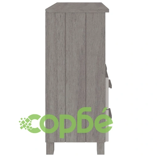 Сайдборд HAMAR, светлосив, 85x35x80 см, борово дърво масив ➤ топ цена ➤ sorbe.bg