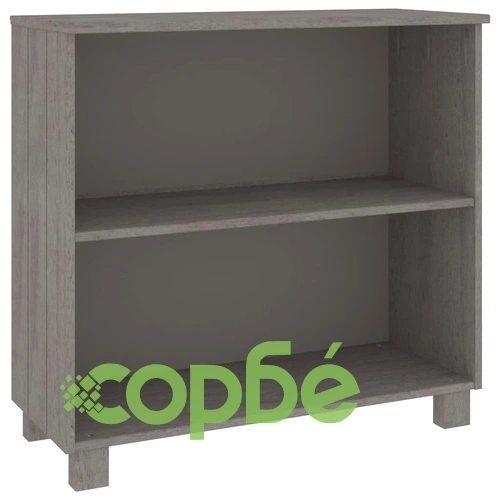 Сайдборд HAMAR, светлосив, 85x35x80 см, борово дърво масив ➤ топ цена ➤ sorbe.bg