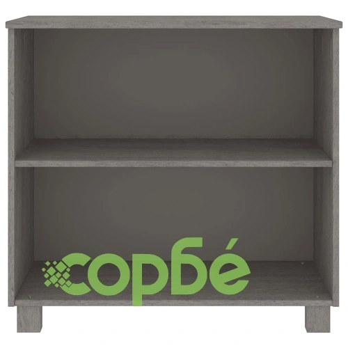 Сайдборд HAMAR, светлосив, 85x35x80 см, борово дърво масив ➤ топ цена ➤ sorbe.bg