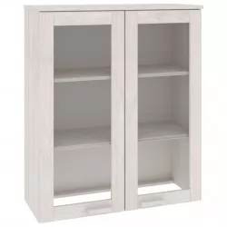 Надстройка за шкаф HAMAR, бяла, 85x35x100 см, бор масив