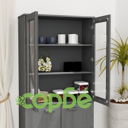 Надстройка за шкаф HAMAR, тъмносива, 85x35x100 см, бор масив ➤ топ цена ➤ sorbe.bg