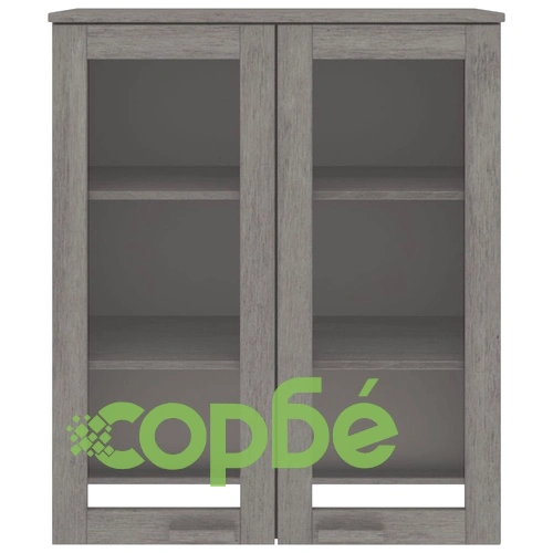 Надстройка за шкаф HAMAR светлосива 85x35x100 см бор масив ➤ топ цена ➤ sorbe.bg