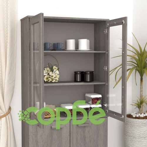 Надстройка за шкаф HAMAR светлосива 85x35x100 см бор масив ➤ топ цена ➤ sorbe.bg