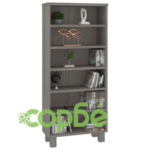 CD шкаф HAMAR, светлосив, 45x18x100 см, бор масив ➤ топ цена ➤ sorbe.bg