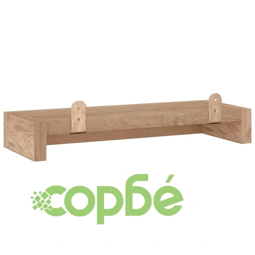 Стенни рафтове 2 бр 40x15x4 см тиково дърво масив ➤ топ цена ➤ sorbe.bg
